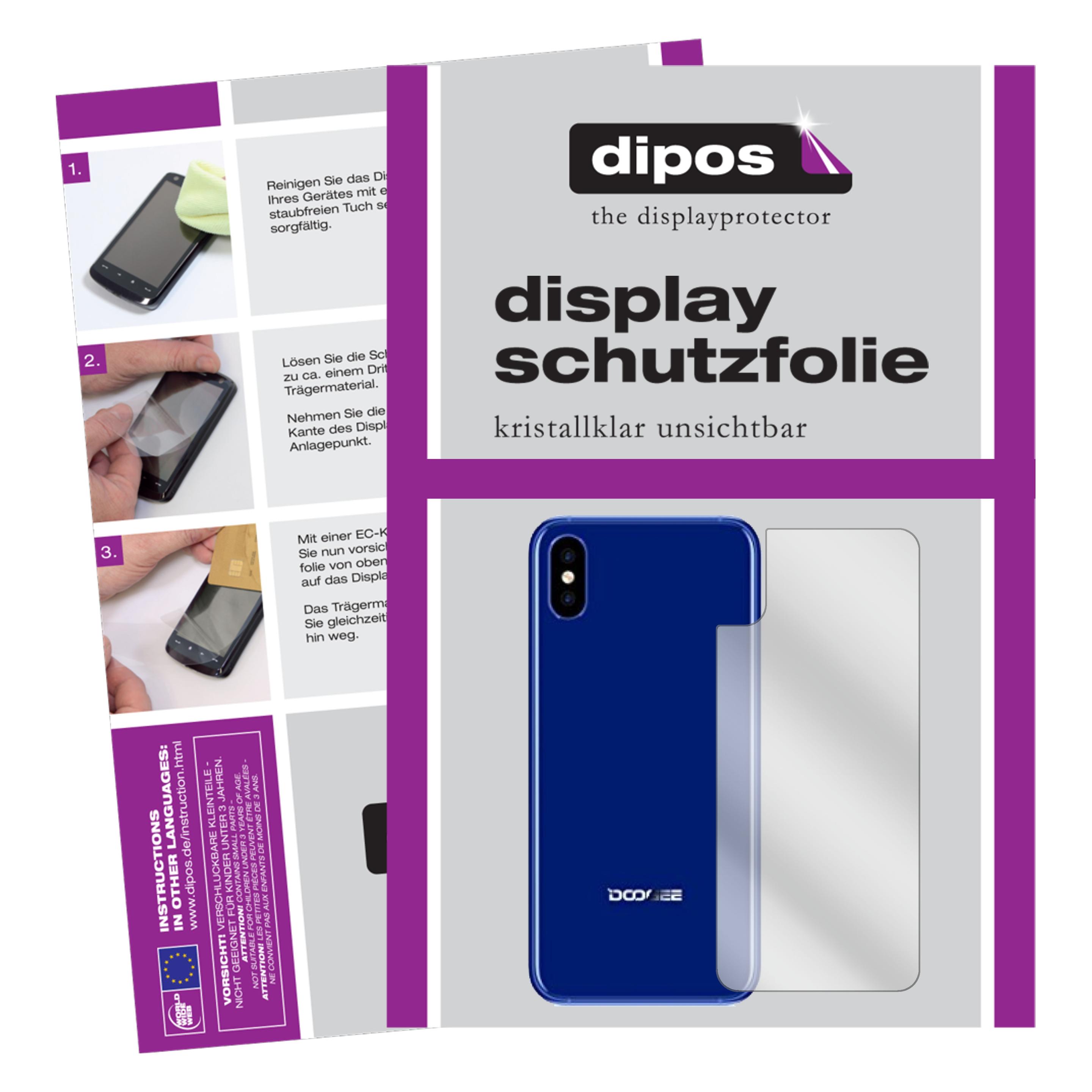 Pellicola Protettiva Dipos Crystalclear Per Doogee X50L – 2 Pezzi, Made In Germany, Taglio Laser