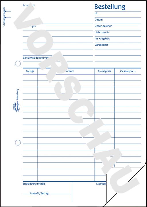 Image du produit Avery commande (50 x)