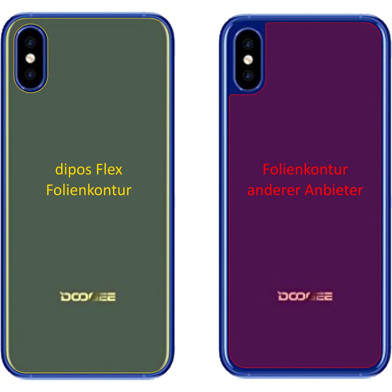 Thumbnail - Dipos Displayschutzfolie Full-Cover 3D (3 Stück, Doogee X50L), Smartphone Schutzfolie, Transparent