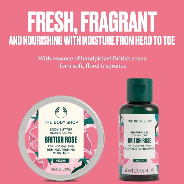 Productafbeelding The Body Shop BRITISH ROSE ETUCHE 2 Stück (Lichaamsverzorgingsset)