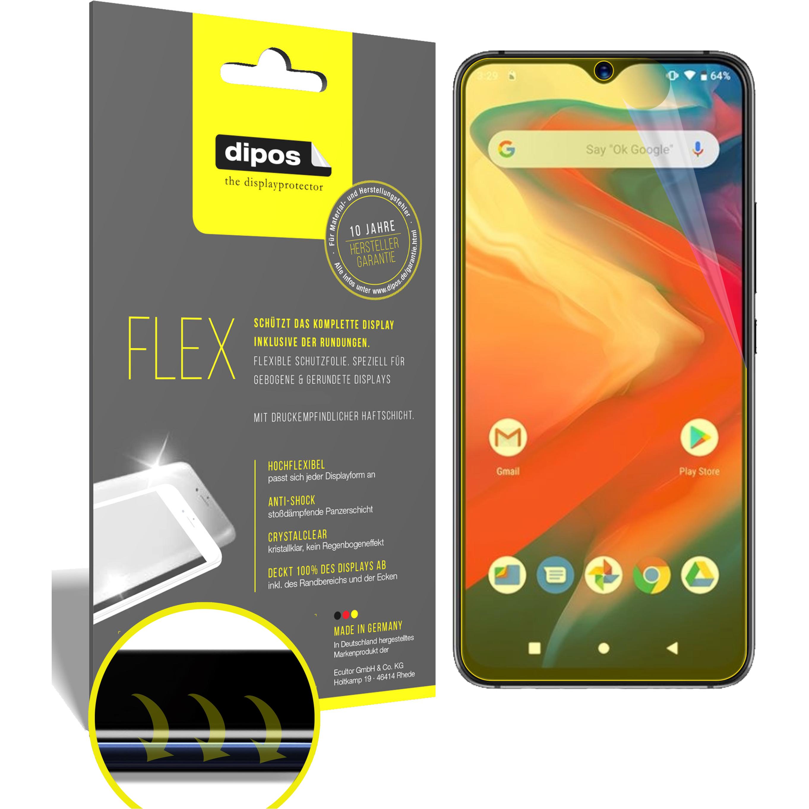 Dipos Displayschutzfolie Full-Cover 3D (3 Stück, Umidigi S3 Pro), Smartphone Schutzfolie, Transparent