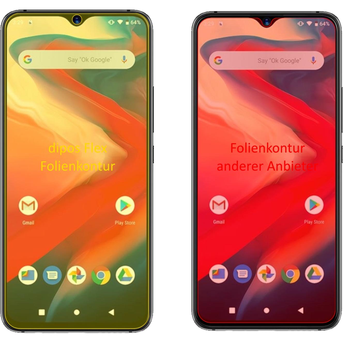 Thumbnail - Dipos Displayschutzfolie Full-Cover 3D (3 Stück, Umidigi S3 Pro), Smartphone Schutzfolie, Transparent