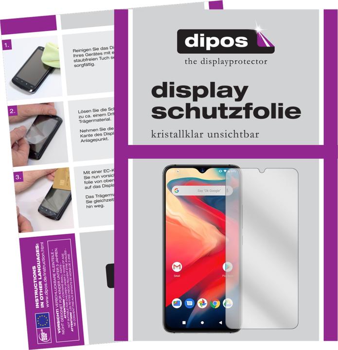 Dipos Pellicola Protettiva Antiriflesso Per Lenovo Moto C Plus – 6 Pezzi, Opaca, Anti-impronta, Made In Germany - 2