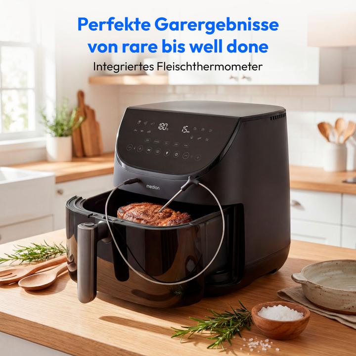 Produktbild Medion MD 13060 X20 XXL Heissluftfritteuse 6,6l schwarz