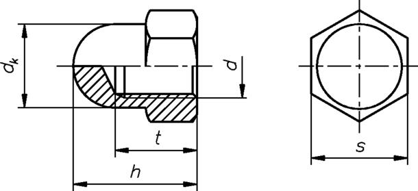 Produktbild Werkstarck Hutmuttern A2 DIN 1587 (M5)