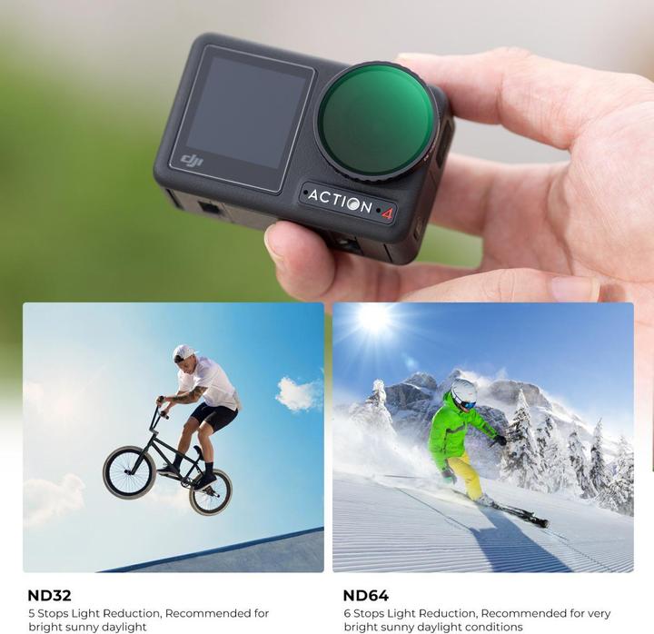 Produktbild K&F Concept Filters ND (8/16/32/64) Kit (Osmo Action 4)