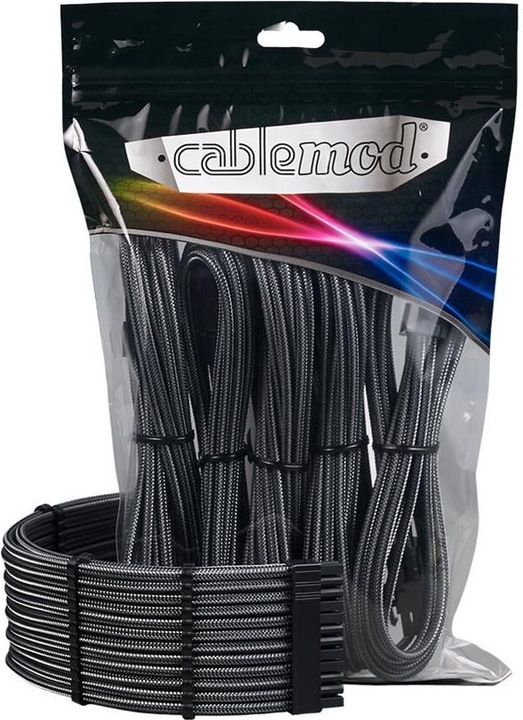 Produktbild CableMod Pro ModMesh 12VHPWR Cable Extension Kit - carbon (0.45 m)