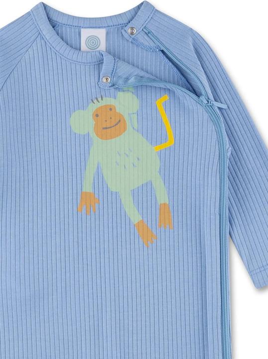 Produktbild Sanetta Bambus Baumwoll Baby-Strampler - Blau (62)