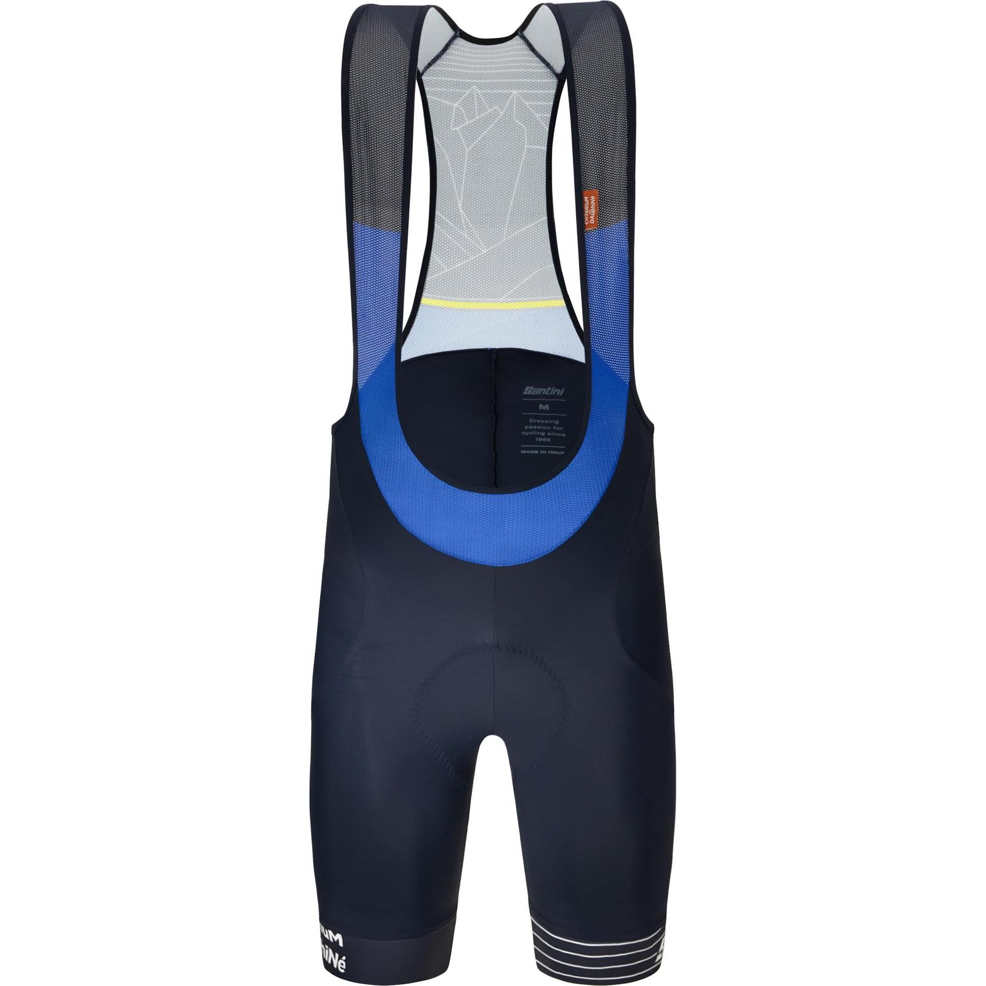 Santini, Velohosen, radlerhose critérium de dauphiné (XXL), Blau, XXL
