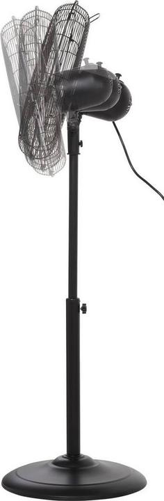 Produktbild Sygonix Standventilator 50 W (Ø x H) 445 mm x 1300 mm Schwarz Oszillierend, Hö