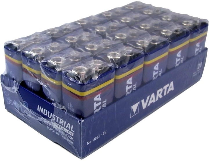Actual product image Varta Industrial (20 pcs., 9V Block, 640 mAh)