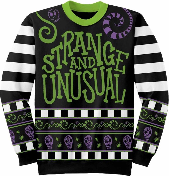 Image du produit Beetlejuice - Pull STRANGE AND UNUSUAL - Adulte (L)