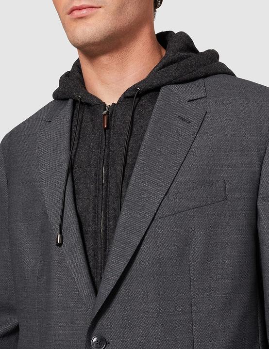 Actual product image Hackett Modern Update on Classic Blazer with Zippered Hood and Patch Pockets (48)
