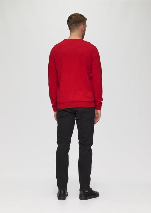 Produktbild s.Oliver Strickpullover Strickpullover mit Logo-Stickerei (S)