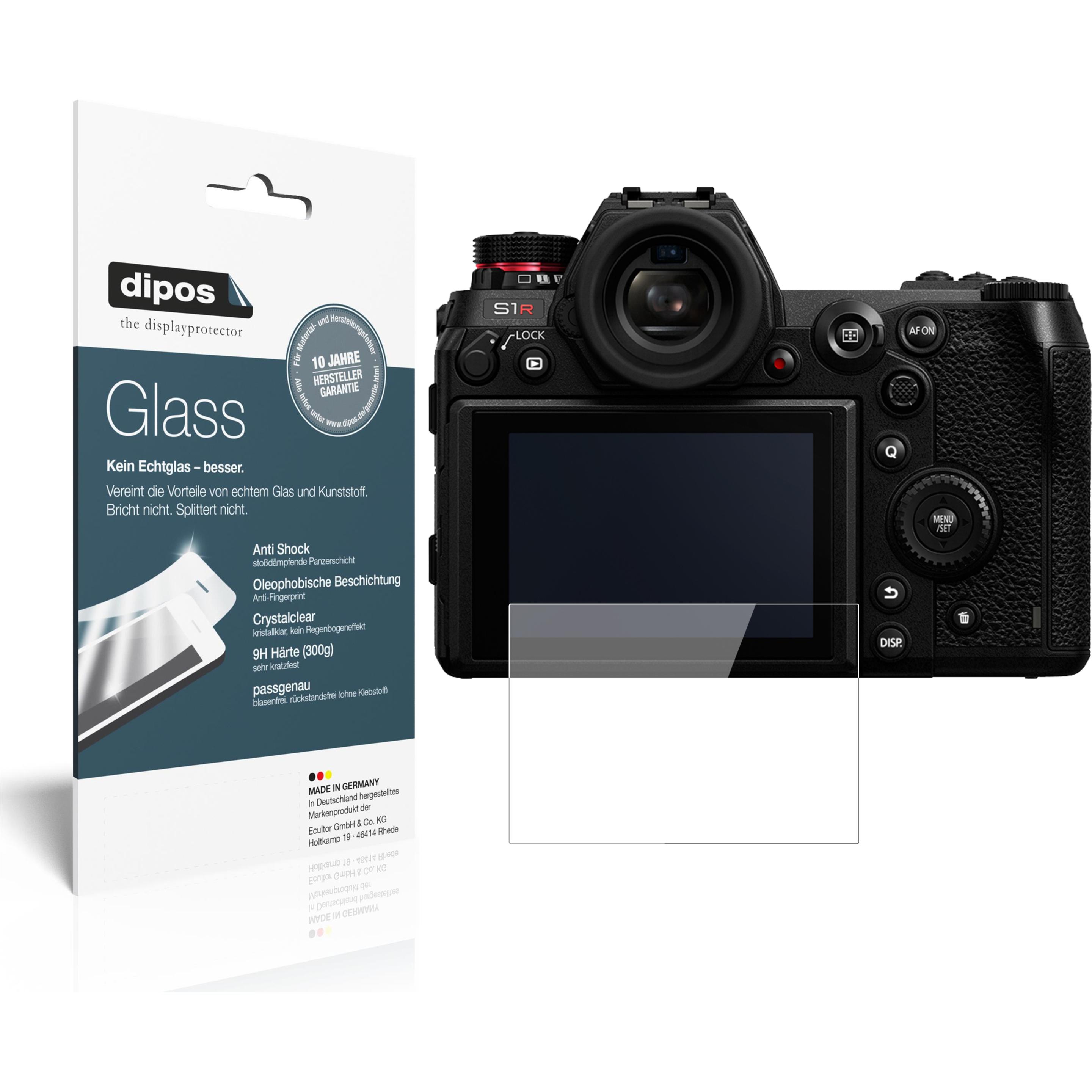 Dipos Displayschutz Anti-Shock (Displayschutz, Panasonic Lumix S1R), Kameraschutz, Transparent