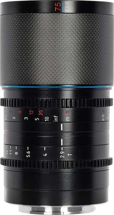 Immagine prodotto Sirui Saturn 75mm T2.9 1.6x DL75B in fibra di carbonio con attacco DL anamorfico per full-frame (blu (Dji DL Mount, Full-frame)