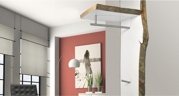 Produktbild Siro Garderobenstange Mut Breite 251 mm, Höhe 60 mm, Edelstahl fein geschliffen