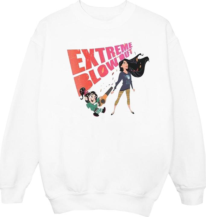 Actual product image Disney Girls Wreck It Ralph Pocahontas And Vanellope Sweatshirt (128)