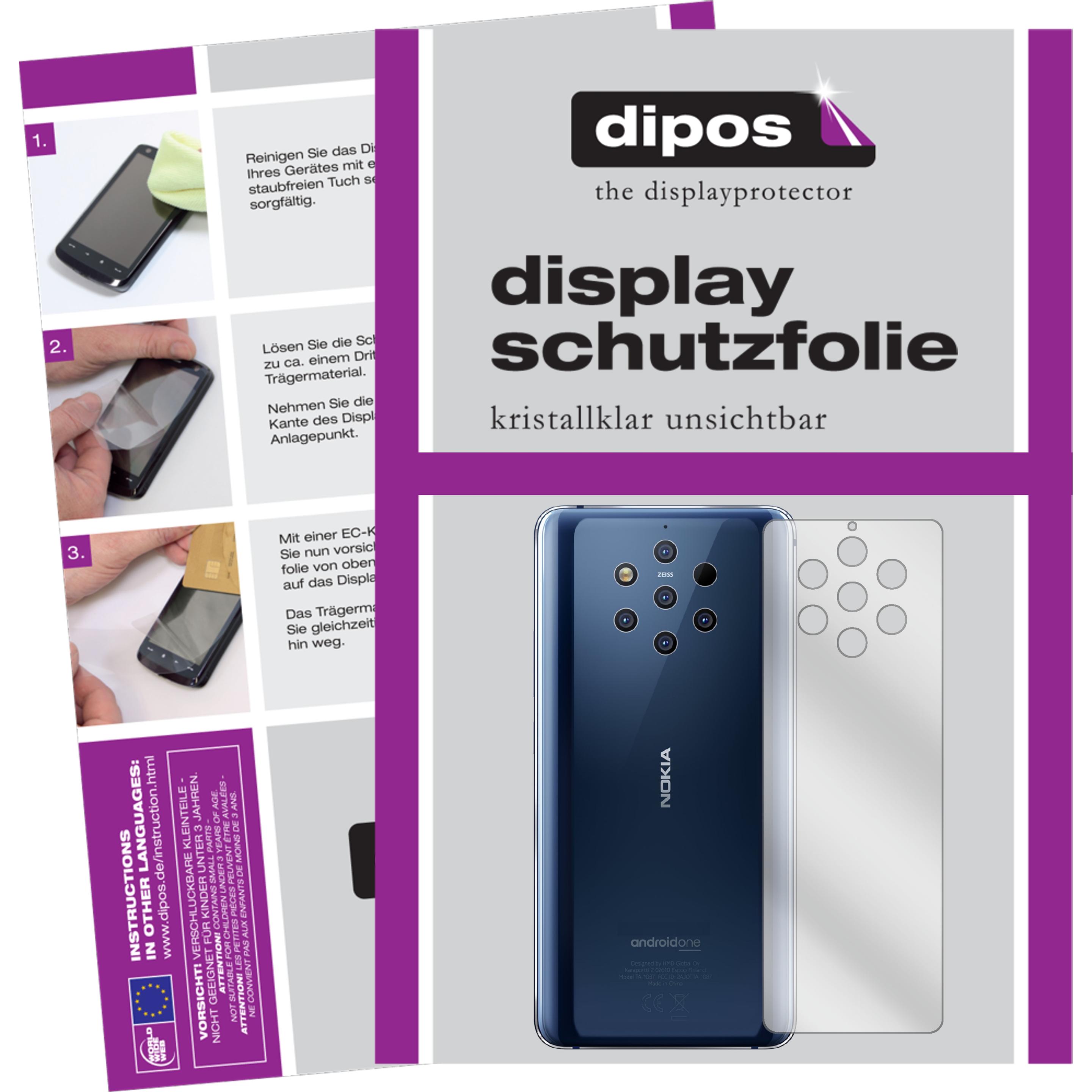 Dipos Displayschutzfolie Crystalclear (6 Stück, Nokia 9 PureView), Smartphone Schutzfolie, Transparent