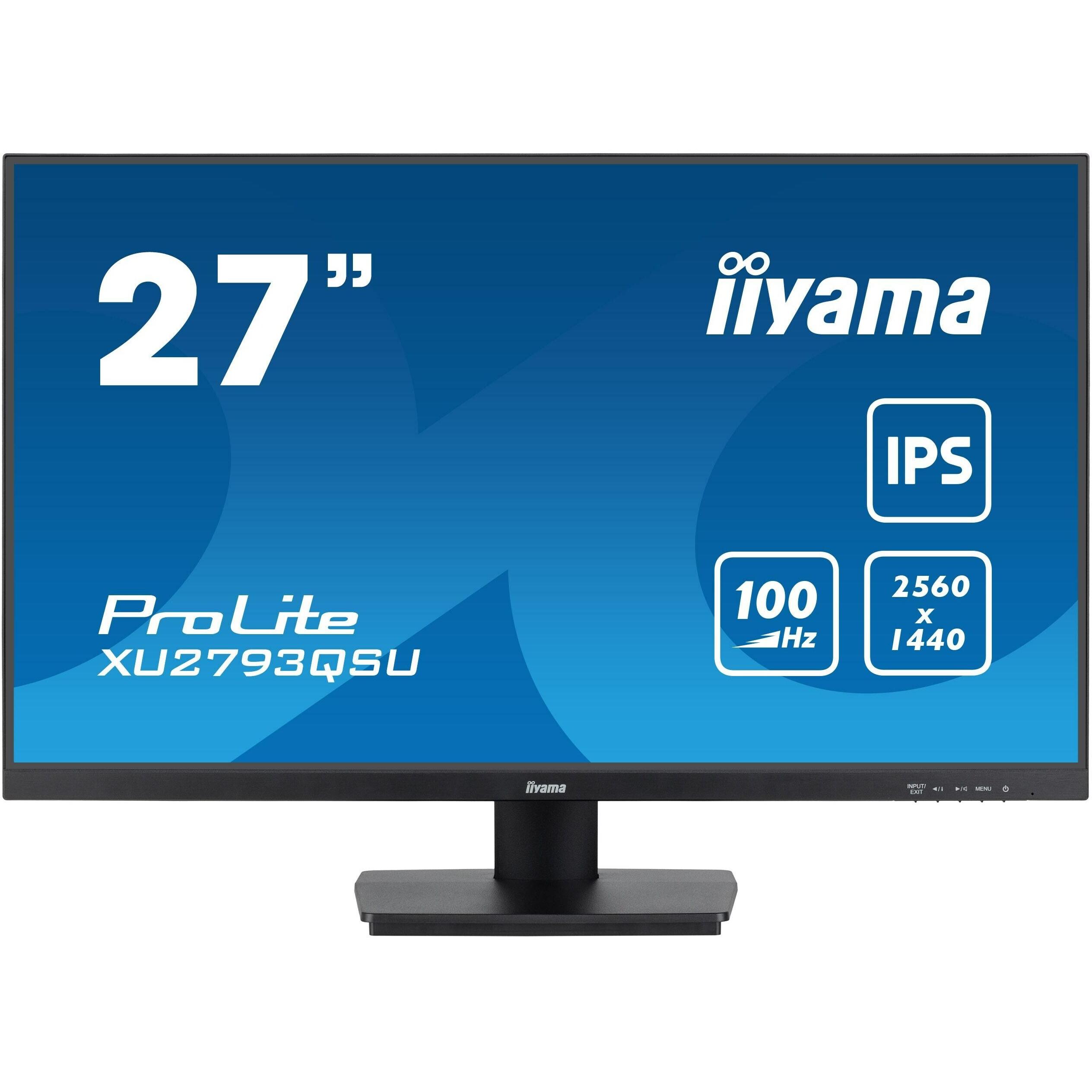 iiyama XU2793QSU-B6 (2560 x 1440 Pixel, 27"), Monitor, Schwarz