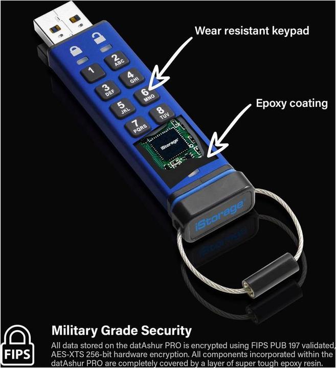 Produktbild iStorage datAshur PRO (128 GB, USB-A)