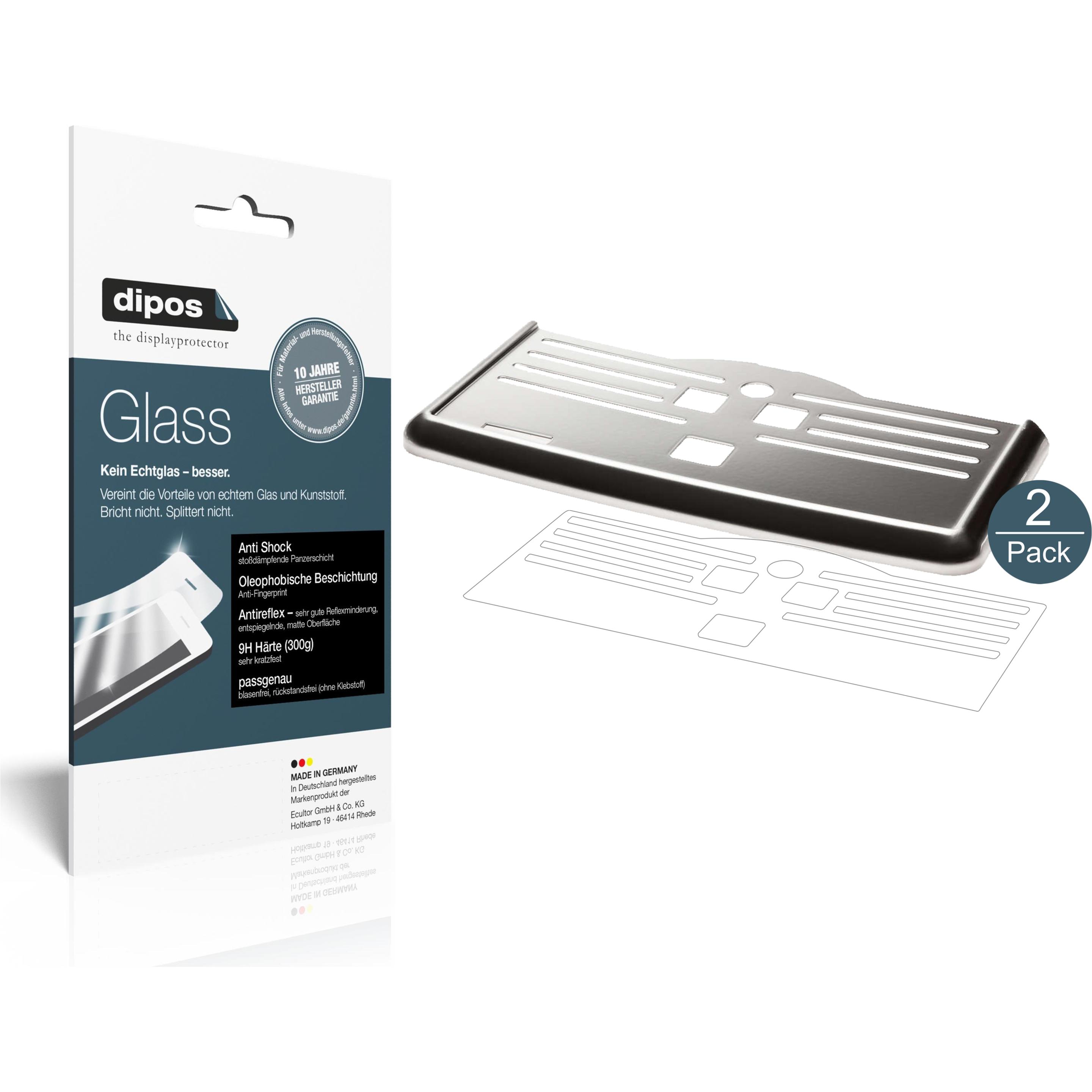 Dipos Displayschutz Anti-Shock, Zubehör Kaffeemaschinen, Transparent