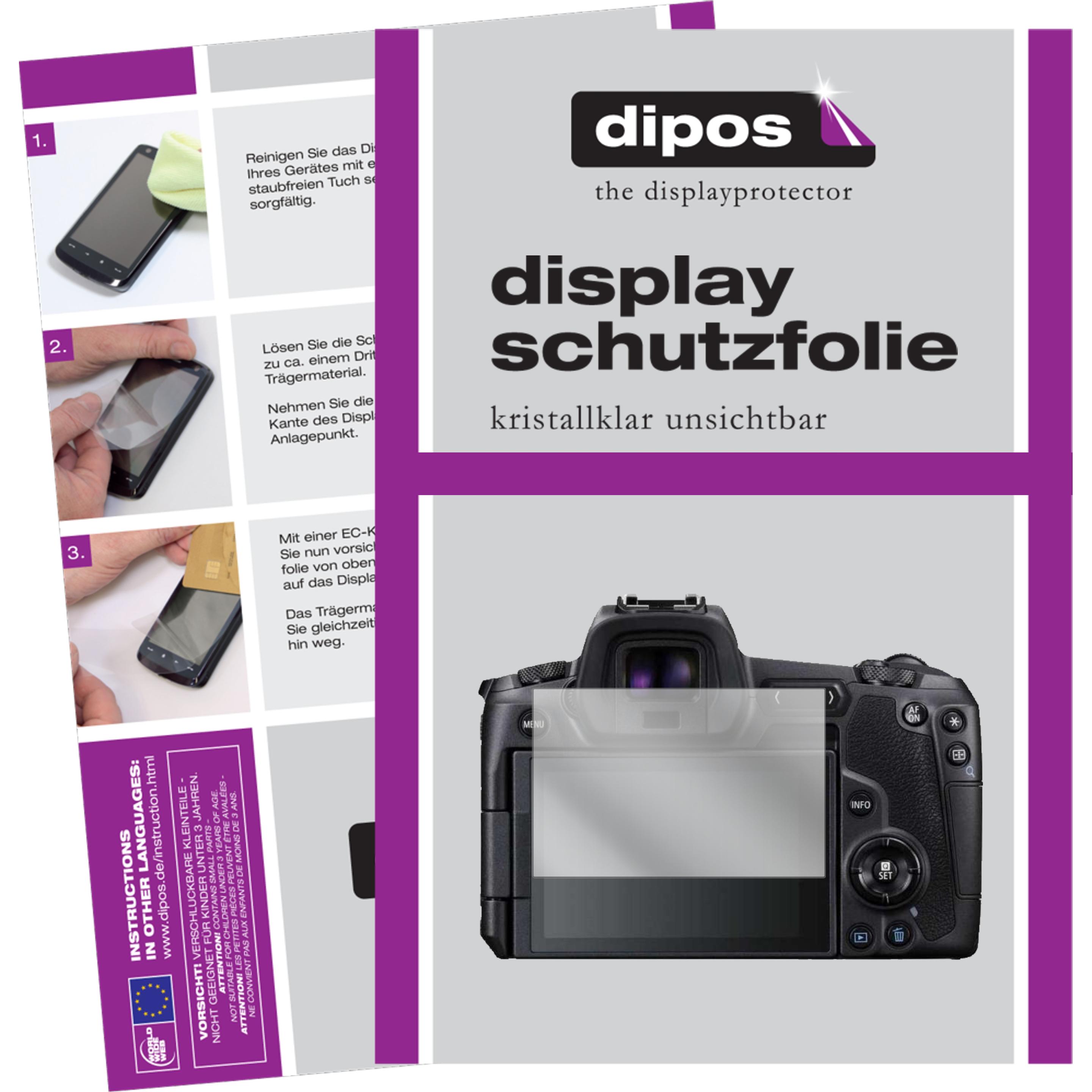 Dipos Displayschutzfolie Crystalclear (Displayschutz, Canon EOS R), Kameraschutz, Transparent