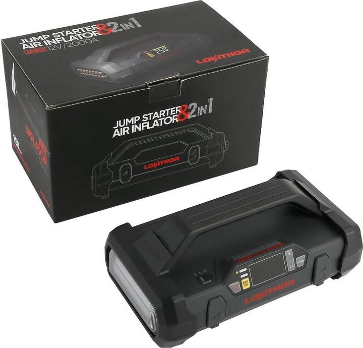Immagine prodotto Lokithor Avviatore di emergenza e pompa d'aria (2000 A, 20000 mAh)