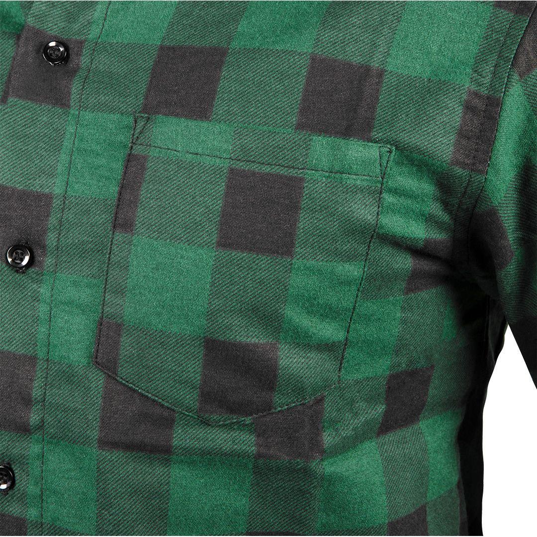 Thumbnail - Neo, Herren, Hemd, Flanellhemd, grün, Grösse XXXL, Grün, Schwarz, (3XL)