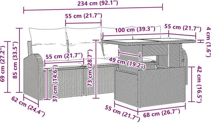 Produktbild vidaXL Collin