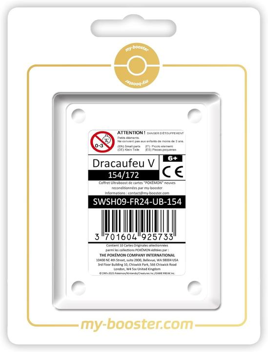 Image du produit My-booster Dracaufeu V Alternative Pokémon Gallery Ultraboost Épée et Bouclier 9 Stars Étincelantes (Français, Tin)