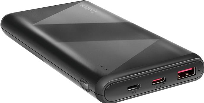 Produktbild LogiLink Mobiler Zusatzakku, 10.000 mAh, 2x USB, schwarz tragbarer Zusatzakku für Smartphones & Tablet-PCs (10000 mAh, 18 W, 37 Wh)