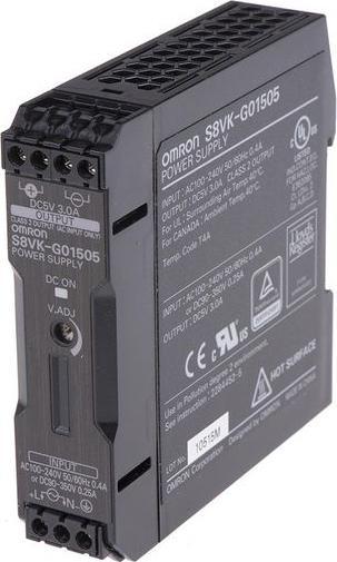 Produktbild Omron Industrial Automation Single Phase PSU 5V 15W S8VK G Series