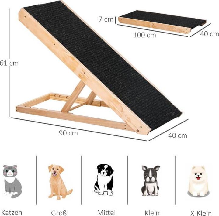 Image du produit Jamb Hunderampe Katzentreppe (Chat, Petit animal, Chien, Pliable)