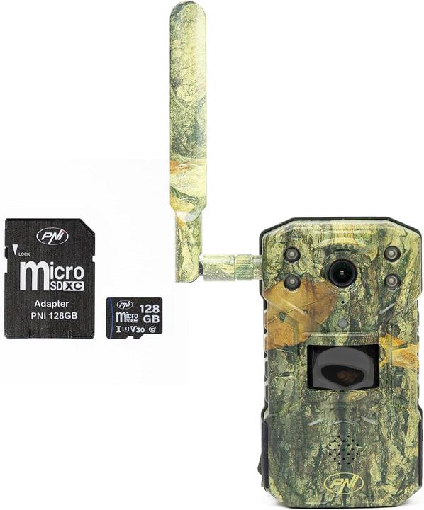 Image du produit PNI Caméra de chasse 4G LTE avec vision nocturne, détection de mouvement et étanche IP65