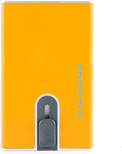 Immagine prodotto Piquadro Leather Card Holder, Square Sliding System, Yellow, Uni