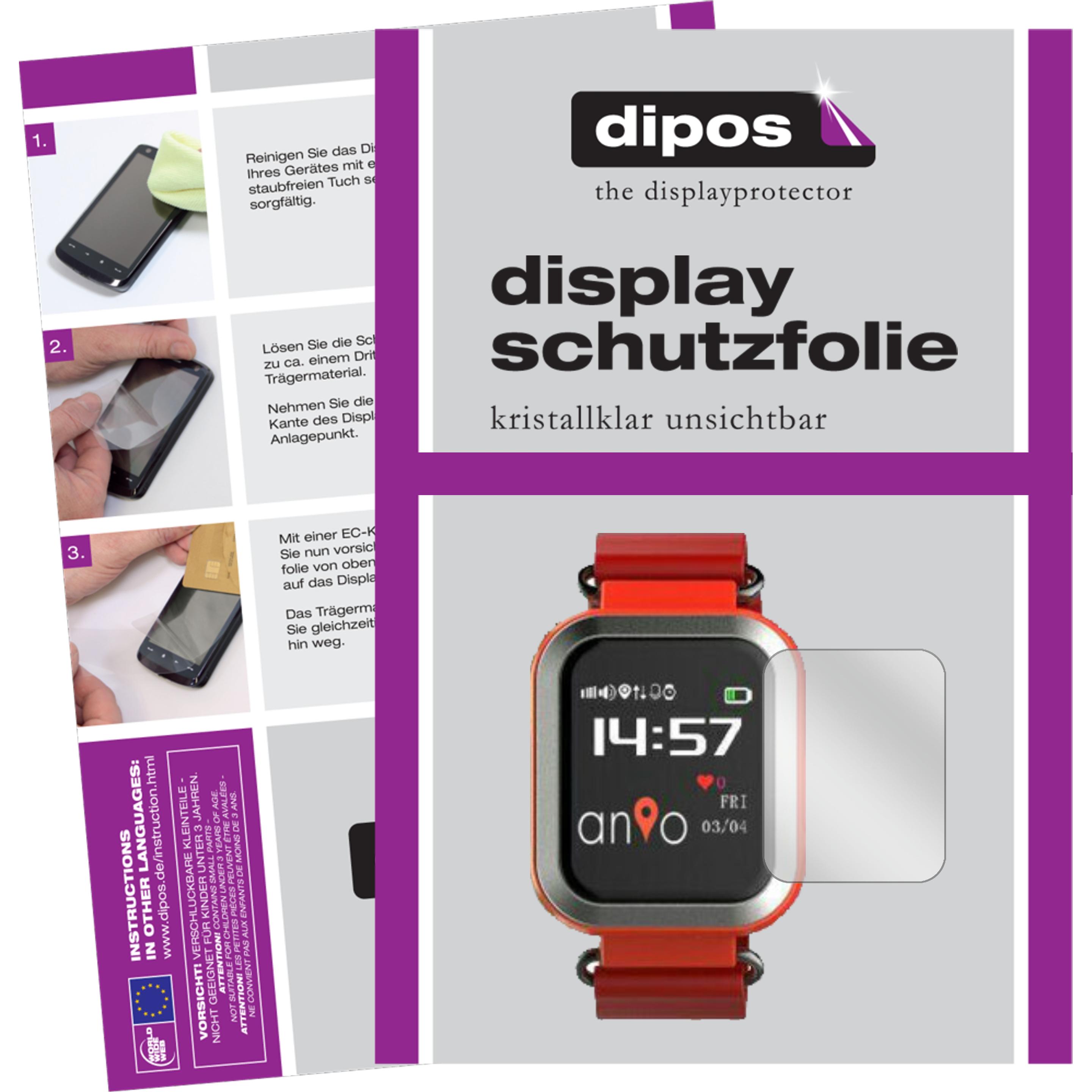 Thumbnail - Dipos Displayschutzfolie Crystalclear, Smartwatch Schutzfolie, Transparent