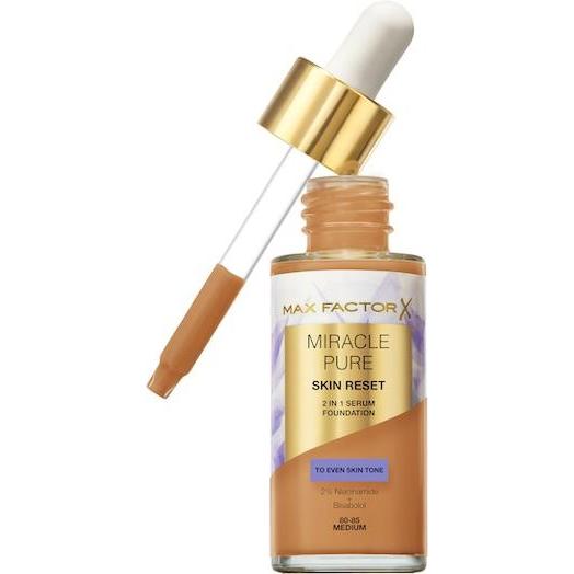 Thumbnail - Max Factor, Foundation, Miracle Pure Skin Reset 2in1 Serum Foundation - Makeup 30 ml 80-85 Medium (80-85 Medium)