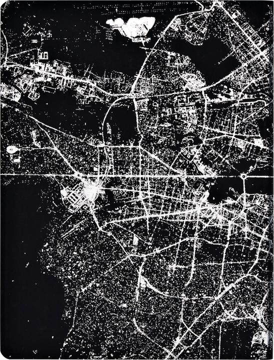 Actual product image Nuuna Nightflight L LIGHT, Berlin Silver (22 x 16.5 cm, Dotted, Soft cover)