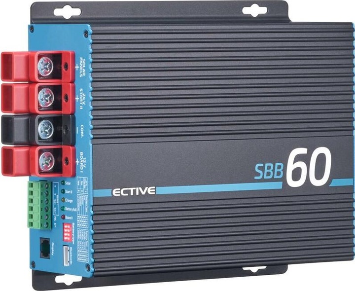 Ective SBB60 Ladebooster 12V 60A mit 30A Solar-Laderegler Wohnmobil AGM LiFePO4