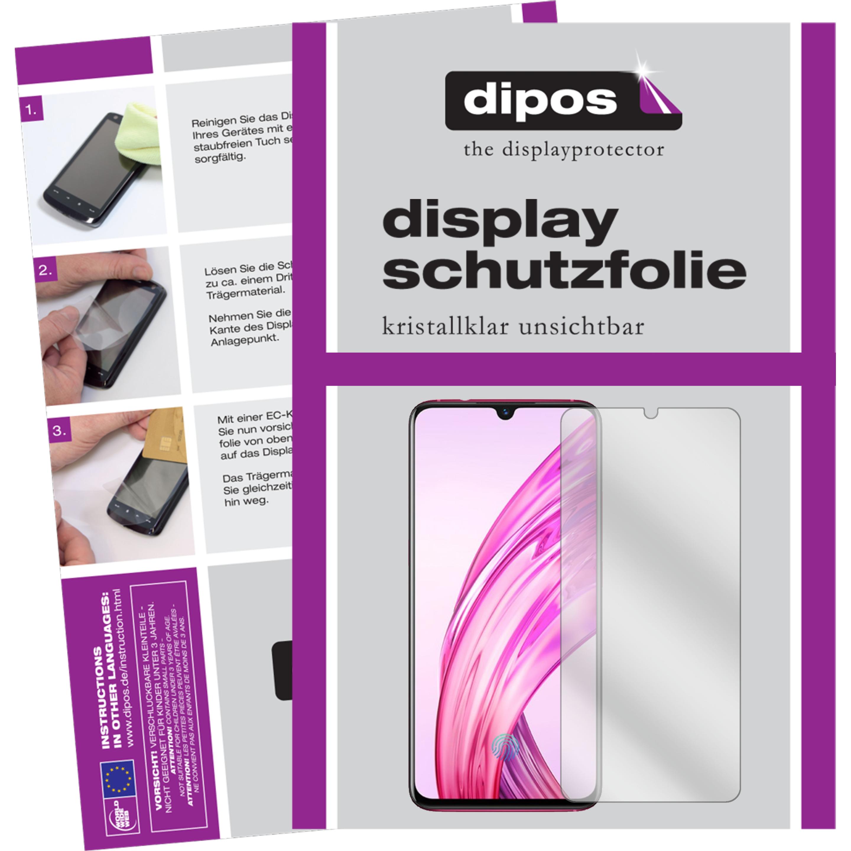 Dipos Displayschutzfolie Crystalclear (4 Stück, Vivo X23), Smartphone Schutzfolie, Transparent