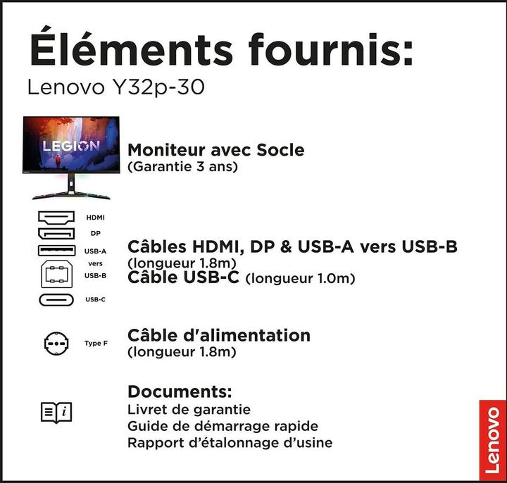 Produktbild Lenovo Legion Y32p-30 (3840 x 2160 Pixel, 31.50")