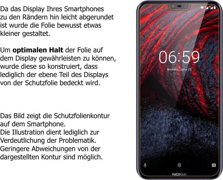 Actual product image Dipos Screen Protector Crystalclear (2 pcs., Nokia 6.1 Plus)