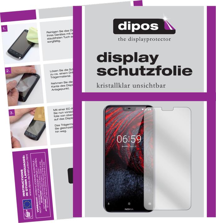 Actual product image Dipos Screen Protector Crystalclear (2 pcs., Nokia 6.1 Plus)