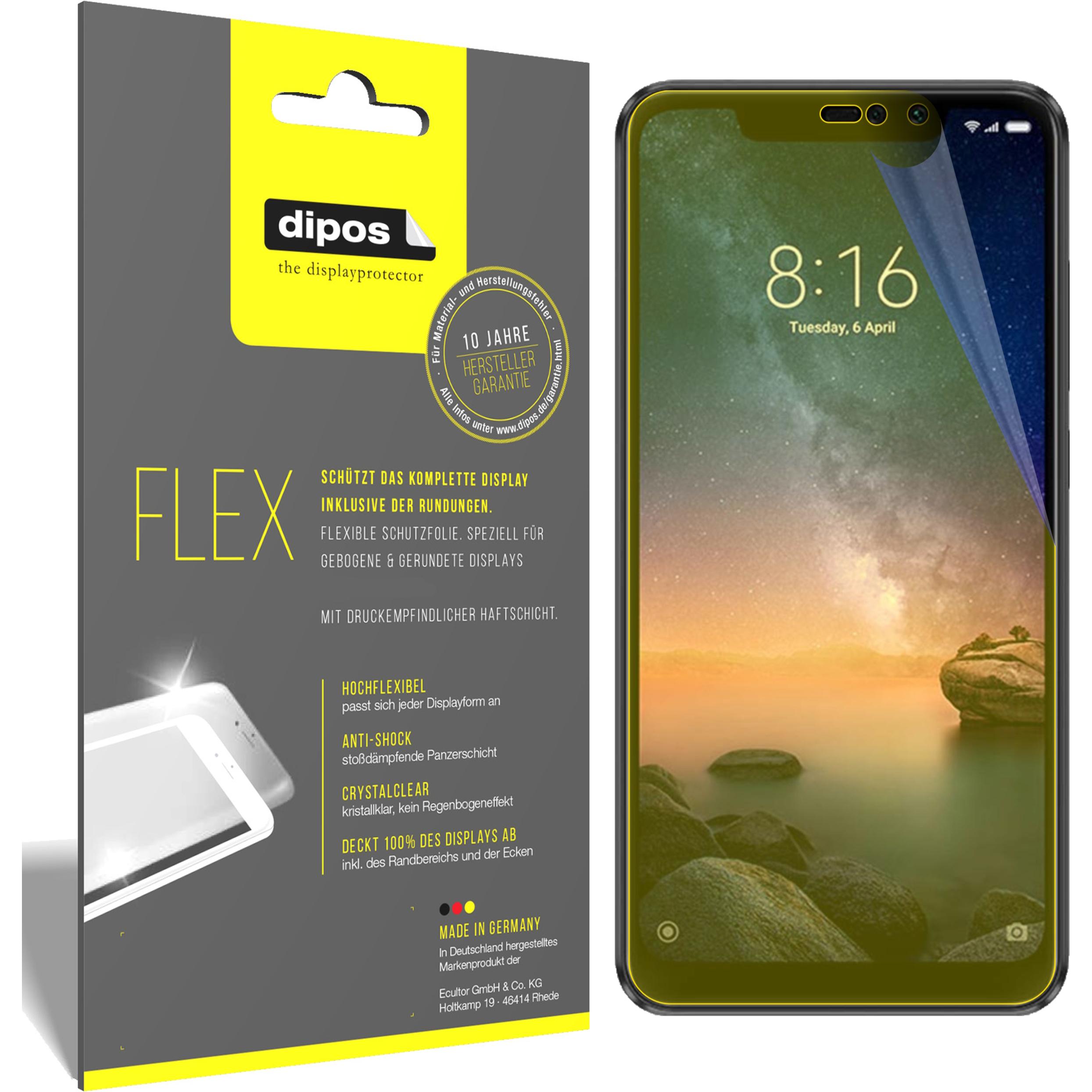 Thumbnail - Dipos Displayschutzfolie Full-Cover 3D (2 Stück, Xiaomi Redmi Note 6 Pro), Smartphone Schutzfolie, Transparent