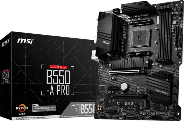 MSI B550 A PRO (AM4, AMD B550, ATX)