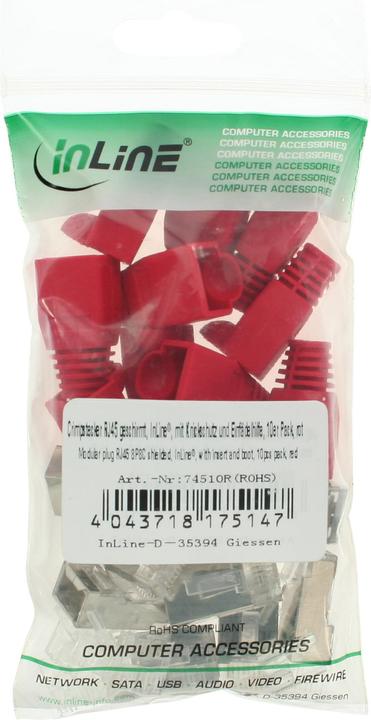Image du produit InLine Fiche à sertir RJ45 blindée (S/FTP, CAT5, 2 m)