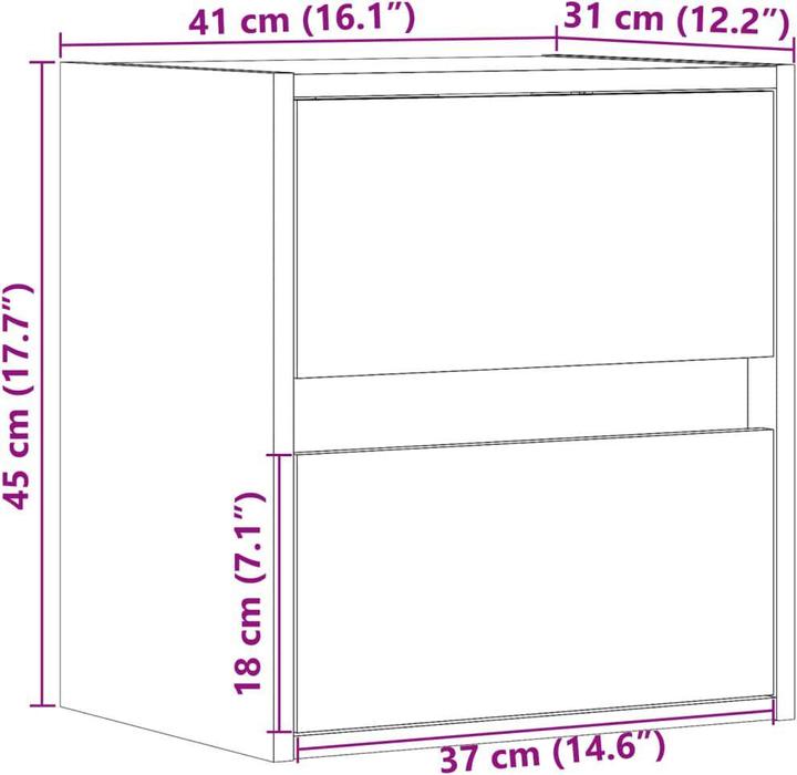 Produktbild vidaXL Liah (41 x 31 x 45 cm)