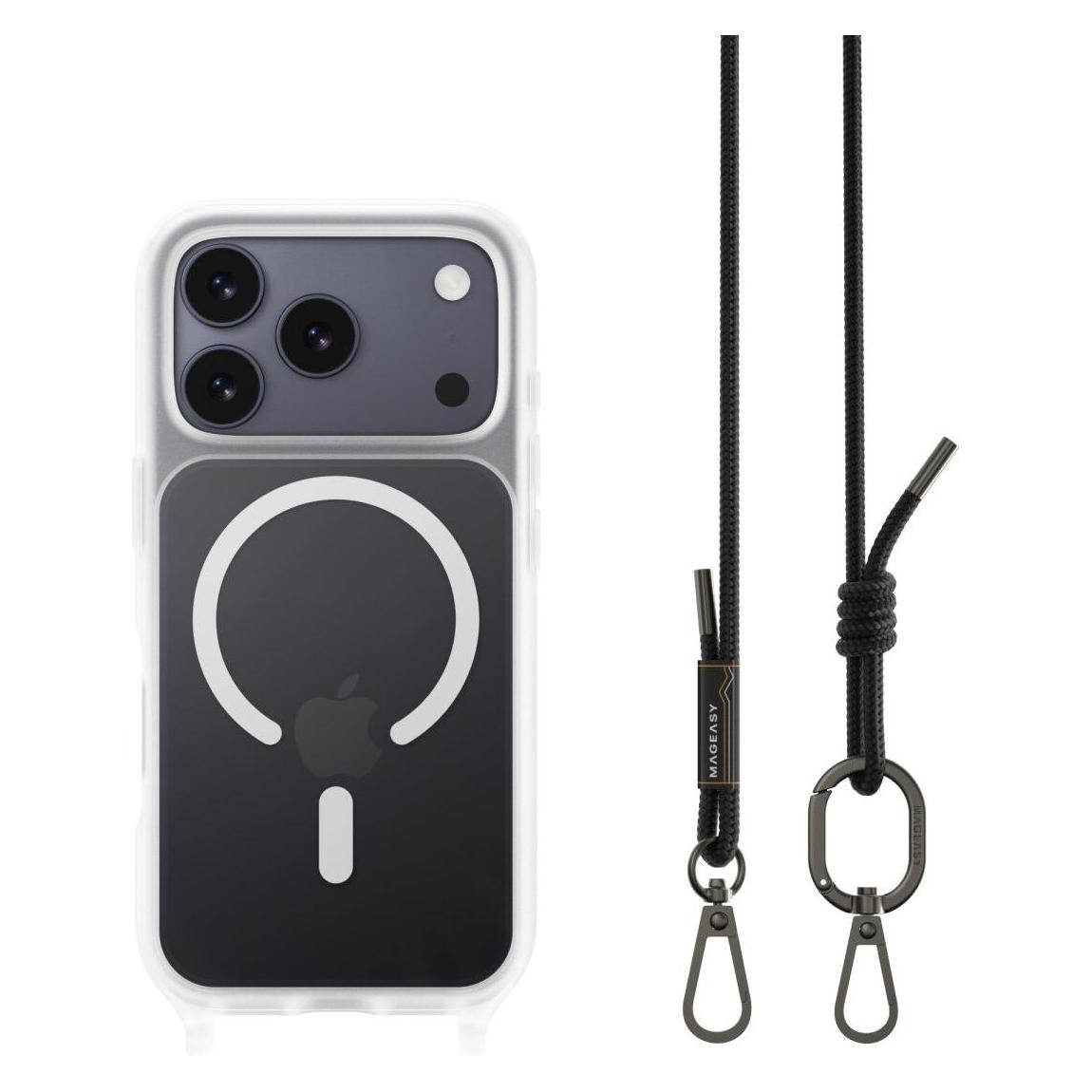 Torras - Pstand - IPhone 17 Pro - Black, Handykette, Transparent