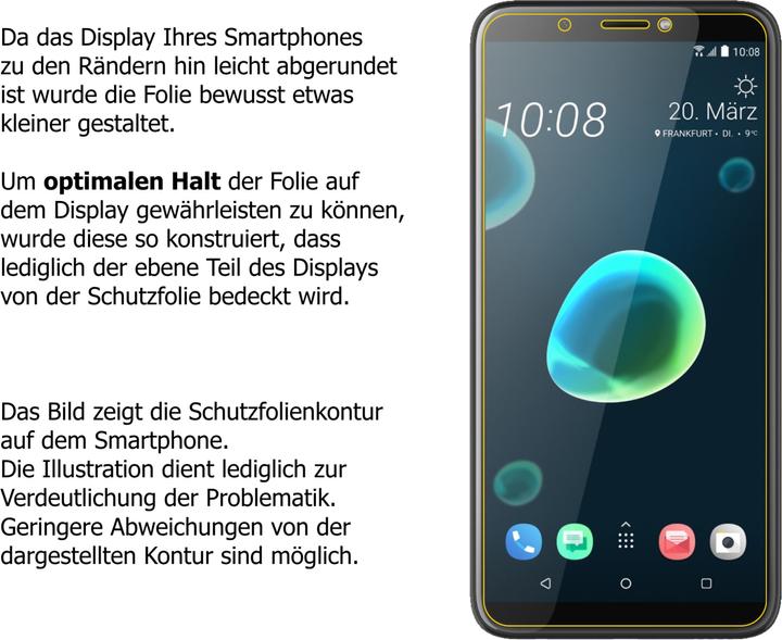 Actual product image Dipos Screen Protector Anti-Shock (2 Piece, HTC Desire 12)